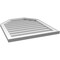 Ekena Millwork Octagonal Top Surface Mount PVC Gable Vent w/ 2"W x 1-1/2"P Brickmould Frame, 26"W x 30"H GVPOT26X3002SN - alternate 2